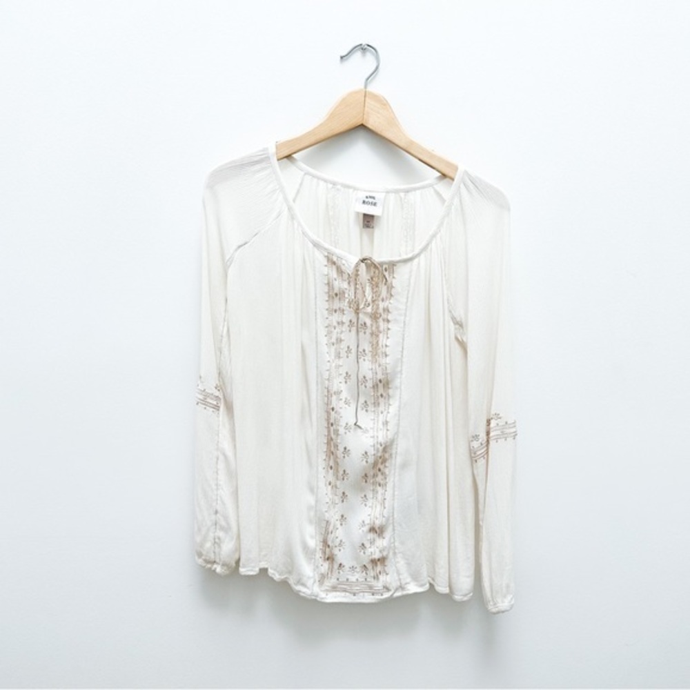 Knox Rose Boho Peasant Blouse